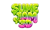 Slime Jam 3D logo light version — cozy slime sorting puzzle game for iPhone and iPad